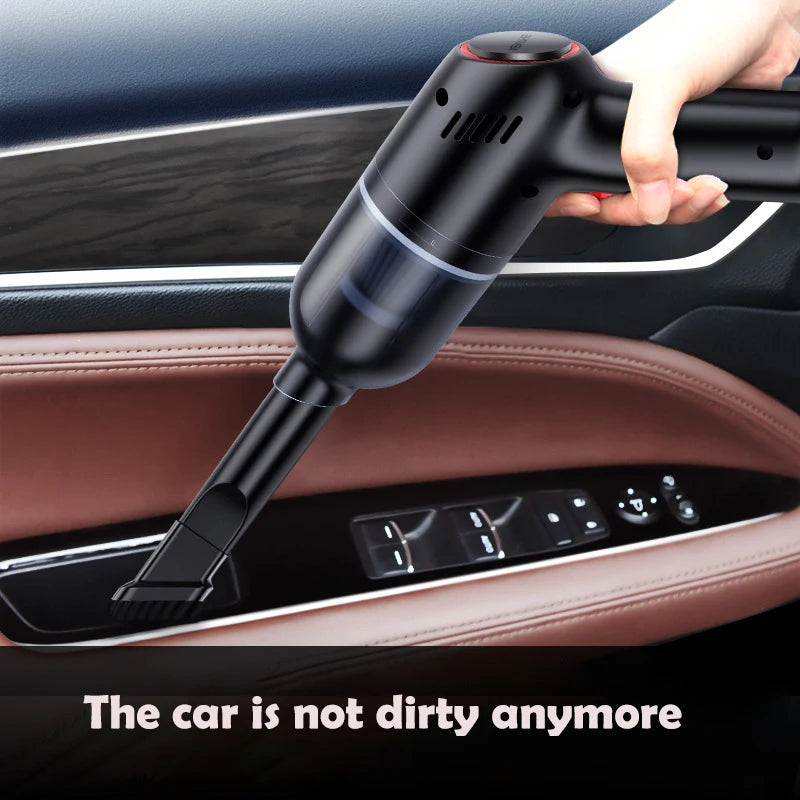 Powerful 8000Pa Cordless Car Vacuum Cleaner - Rechargeable Handheld Dust Buster for Home and Auto
