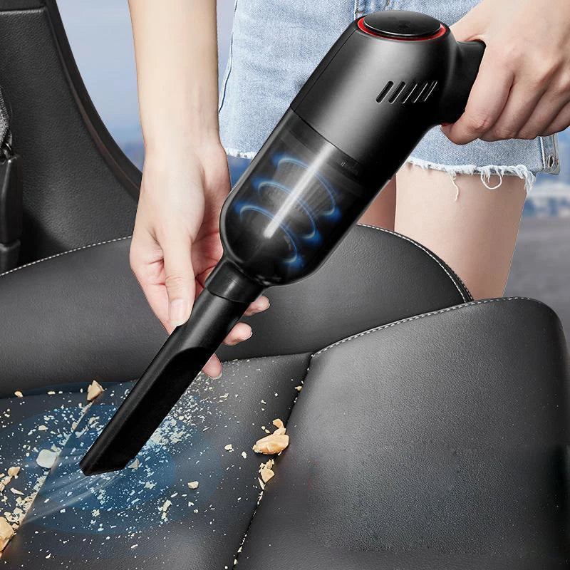 Powerful 8000Pa Cordless Car Vacuum Cleaner - Rechargeable Handheld Dust Buster for Home and Auto